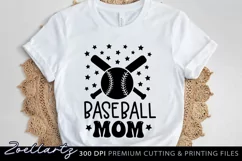 Baseball Mom SVG Cut File Softball SVG Sports SVG PNG EPS Product Image 1