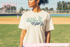 Softball Mama PNG - Hand Drawn - PNG for Sublimation Product Image 2