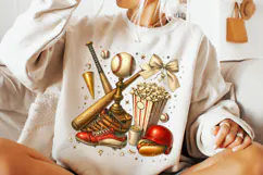 Baseball PNG Sublimation, Retro Baseball PNG, Game Day PNG Product Image 2