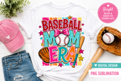 Baseball Mom Era PNG Sublimation Design, Baseball Mama Game Product Image 1