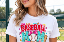 Baseball Mom Era PNG Sublimation Design, Baseball Mama Game Product Image 4