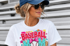 Baseball Mom Era PNG Sublimation Design, Baseball Mama Game Product Image 5
