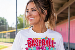 Baseball Mom Era PNG Sublimation Design, Baseball Mama Game Product Image 3