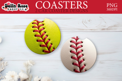 Baseball &amp; Softball | Car Coaster/Keychain Sublimation Product Image 1