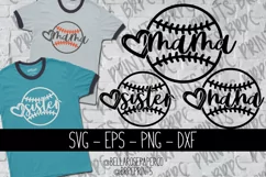 Baseball Family SVGs - Baseball - Sports Clipart Product Image 1
