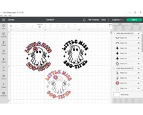 Little Miss Bootiful SVG, Halloween Boo Shirt, Girl Ghost Product Image 6