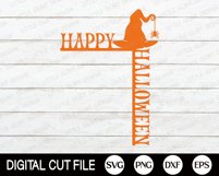 Happy Halloween Door Trim SVG, Halloween Door Corner Laser Product Image 2