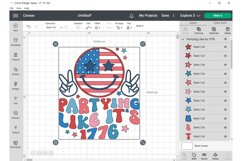 Partying like it’s 1776 SVG, Fourth of July Quote, 4th July Product Image 2