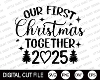 Christmas Married Ornament SVG, Our first Christmas 2025 PNG Product Image 2