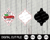 2025 Arabesque Ornament, Merry Christmas SVG, Christmas 2025 Product Image 2