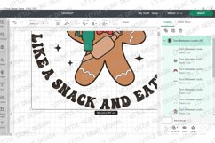 Christmas Quote SVG | Torn Between Lookin Like a Snack PNG Product Image 6