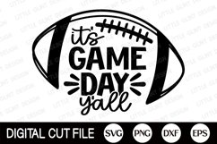 It&#039;s Game Day Y&#039;all SVG, Football Women Shirt Design Product Image 2
