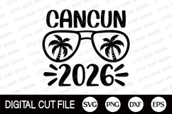 Cancun 2026 Svg, Summer Svg, Beach, Mexico Vacation Shirt Product Image 1