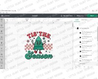 Retro Christmas Tree SVG PNG | Groovy Christmas Quote Design Product Image 5