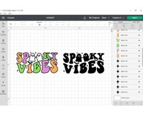 Spooky Vibes SVG, Halloween Season, Retro Halloween Shirt Product Image 3