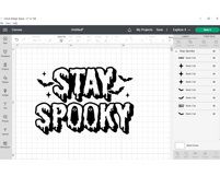 Stay Spooky SVG, Trendy Halloween Woman Shirt, Spooky Season Product Image 8