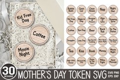 Mother&#039;s Day Token SVG, Gift For Mom Laser file, Glowforge Product Image 1