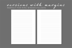 Lined Planner Printable - Lined KDP Interior - Lined Paper
