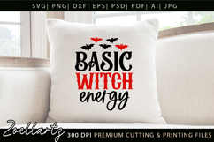 Funny Halloween SVG Basic Witch Spooky T-shirt Mug Design Product Image 3