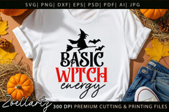 Basic Witch Funny Halloween SVG Spooky T-shirt Mug Design Product Image 1