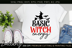 Basic Witch Funny Halloween SVG Spooky T-shirt Mug Design Product Image 8