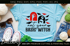 Basic Witch Funny Halloween SVG Spooky T-shirt Mug Design Product Image 2