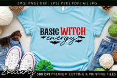 Basic Witch Funny Halloween SVG Spooky T-shirt Mug Design Product Image 2