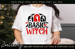 Spooky Witch SVG Cut File Funny Halloween T-shirt Mug Design Product Image 7