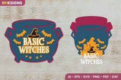 Basic Witches SVG - Halloween Lasercut Product Image 1