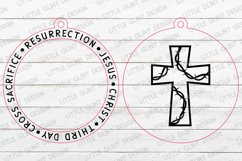 Christian Ornament SVG | Cross keychain | Bag Tag Cut File Product Image 2