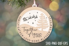 Christmas 2025 Ornaments SVG | Christmas Family Ornament Product Image 1