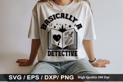 Basically A Detective - True crime SVG Design Product Image 1