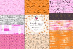 Pumpkin Digital Paper pack, Seamless patterns 006 Product Image 10