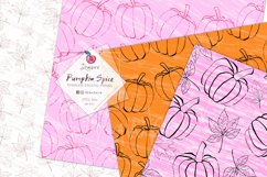 Pumpkin Digital Paper pack, Seamless patterns 006 Product Image 3