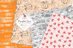 Pumpkin Digital Paper pack, Seamless patterns 006 Product Image 6