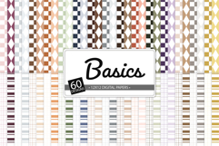 Basic geometric pattern papers in neutral colors with stripes checks and diamonds