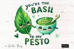 Basil To My Pesto Funny Valentine Png Product Image 4