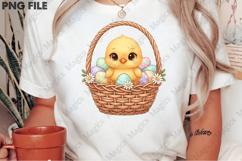 Basket Chick Clipart PNG Product Image 2