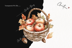 Cozy Halloween Apple Basket | Halloween PNG Product Image 2