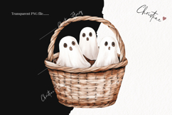Cozy Halloween Ghost Basket | Halloween PNG Product Image 2
