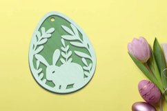Easter Decorative Egg with Rabbit, Cut Template Product Image 2