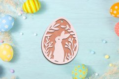 Easter Tag with Rabbit, Decorative Cut Template Product Image 3