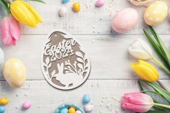 Easter Laser Cut Template with Rabbit Product Image 3