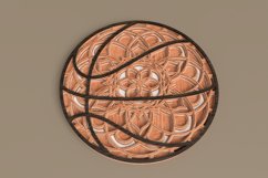 Sports laser cut file - Basketball Mandala Product Image 3