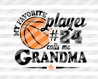 My favorite player calls me Grandma Basketball set numbers Product Image 2