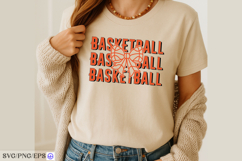 Basketball Bow SVG PNG T-shirt Design Product Image 3