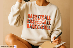Basketball Bow SVG PNG T-shirt Design Product Image 4