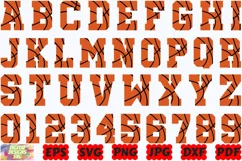 Basketball Alphabet SVG | Basketball Font SVG | Letters SVG Product Image 1