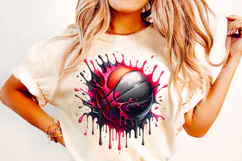 Basketball PNG, Basketball Ball PNG Sublimation, Clipart Product Image 2
