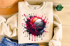 Basketball PNG, Basketball Ball PNG Sublimation, Clipart Product Image 3